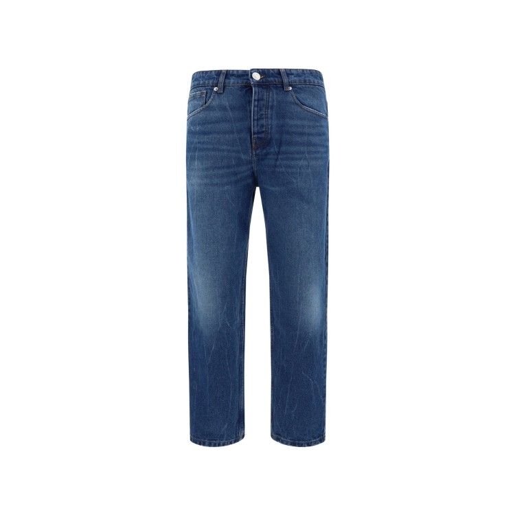 Shop Ami Alexandre Mattiussi Tapered Fit Jeans In Blue