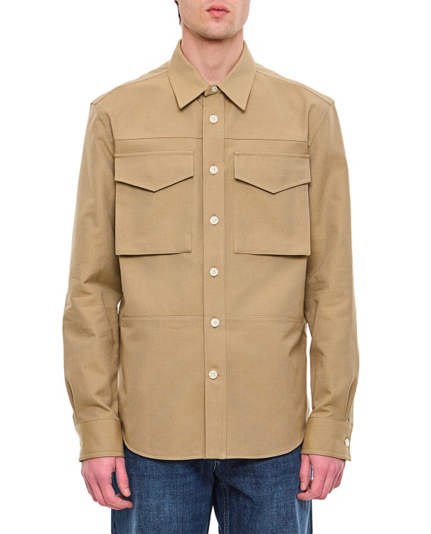 Alexander Mcqueen Alexander Mc Queen Overshirt With Flap Pockets In Brown