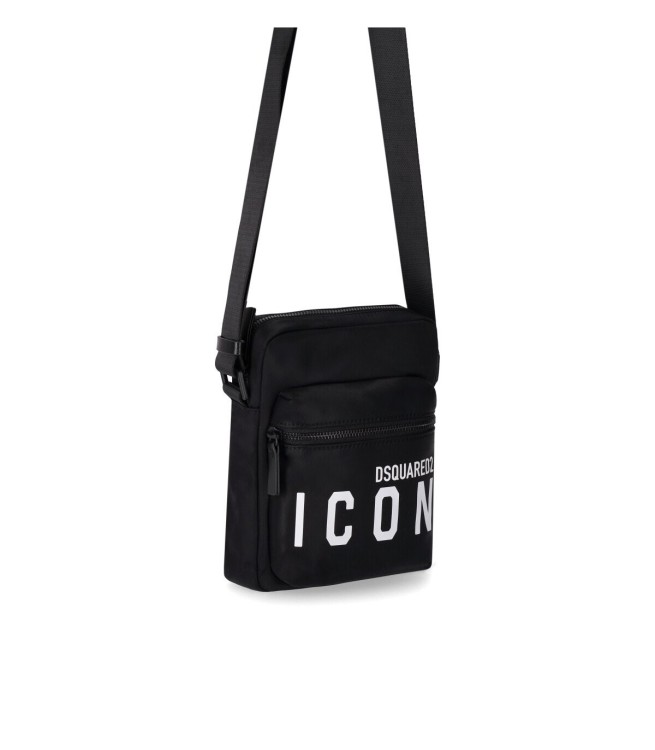 Shop Dsquared2 Be Icon Black Crossbody Bag