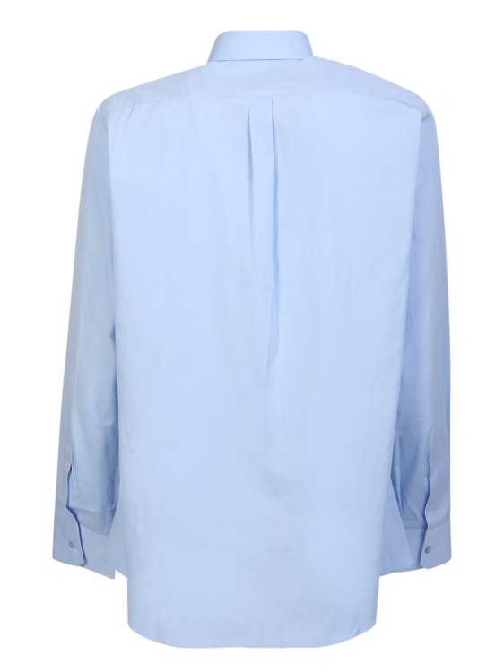 Shop Dolce & Gabbana Light Blue Essential Cotton Shirt In Neutrals