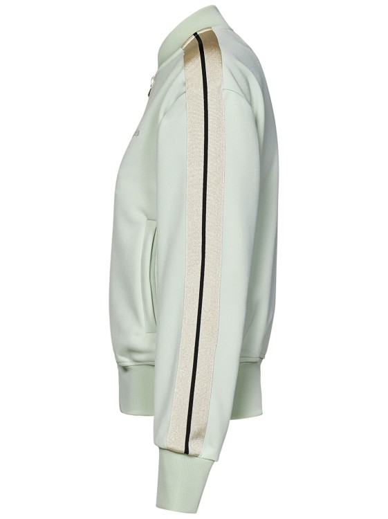 Shop Palm Angels Track Jacket In Mint Technical Fabric In White