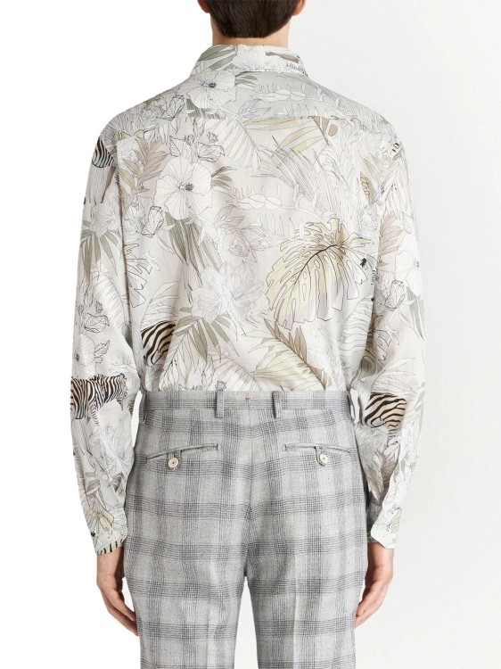ETRO zebra-print shirt jacket - Neutrals
