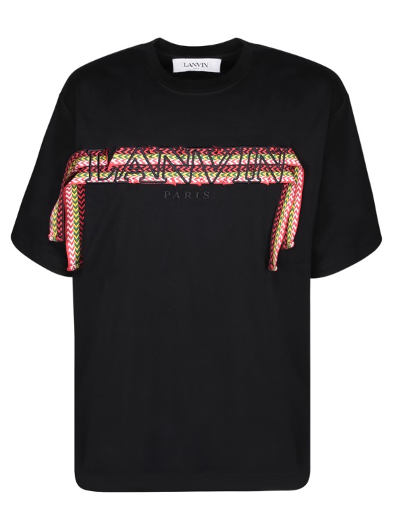 Shop Lanvin Cotton T-shirt In Black
