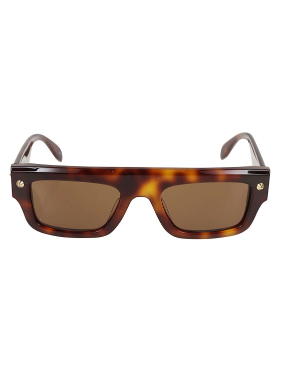 Shop Alexander Mcqueen Am0427s Brown Sunglasses