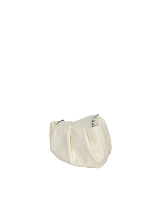 Shop Burberry Rose Clutch Chain Yellow Bag In Neutrals