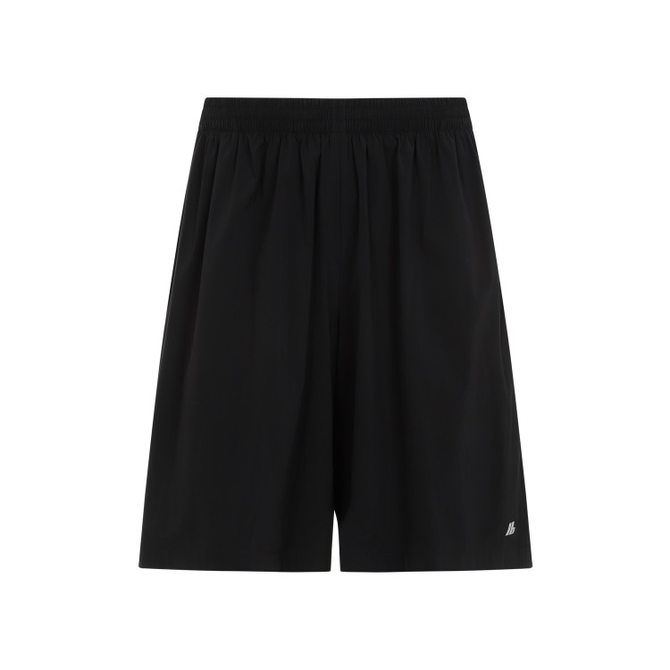 BALENCIAGA BALENCIAGA STRETCH BLACK POLYAMIDE SHORTS 