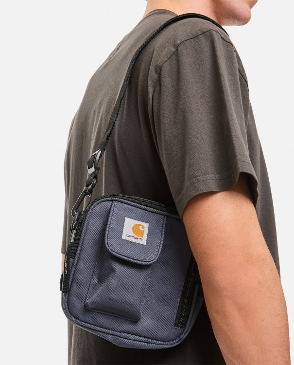 Shop Carhartt Essentials Shoulder Bag In Grey