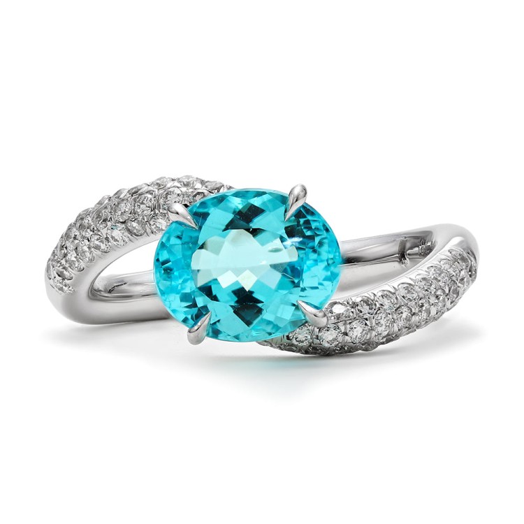 Mark Henry Jewelry Tempest Paraiba Ring In Silver