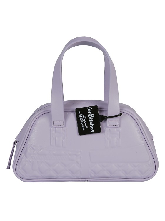 Shop Forbitches Small Diamond-quilted Tote Bag In Purple