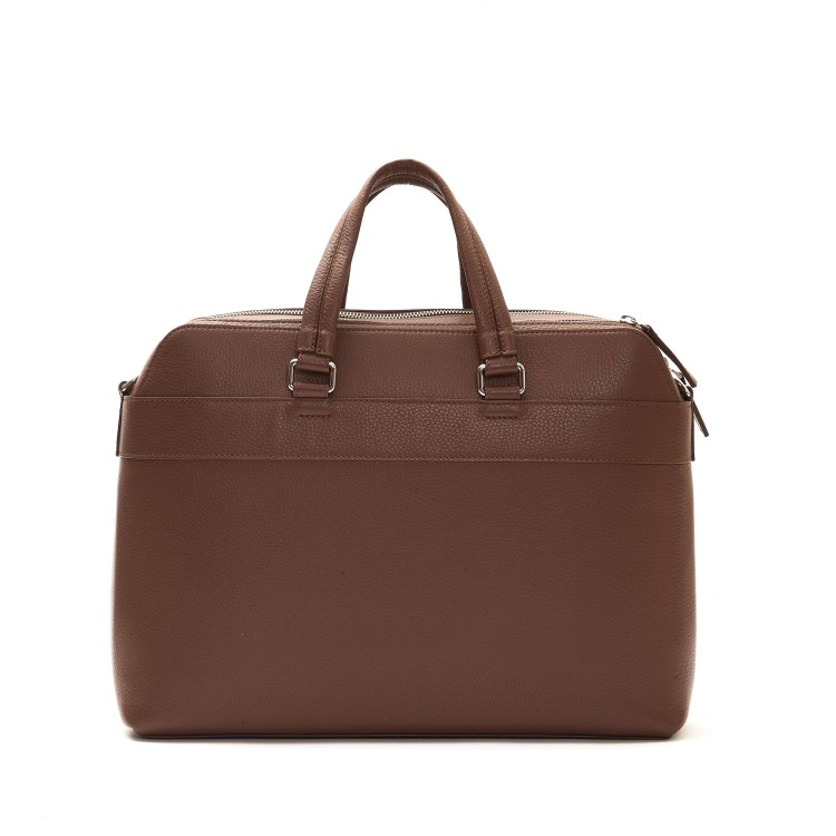 Shop Orciani Brown Leather Work Bag