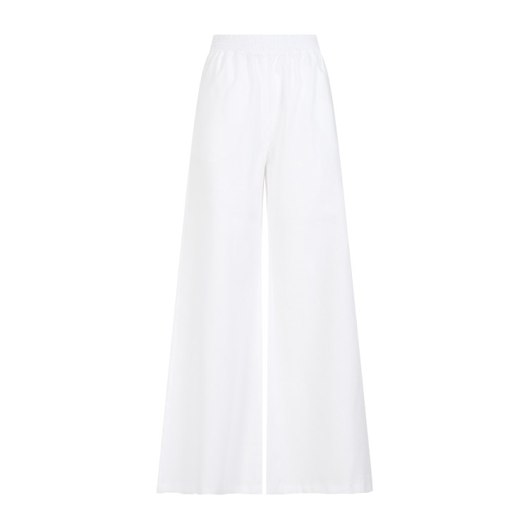 Shop Fabiana Filippi Off White Linen Pants
