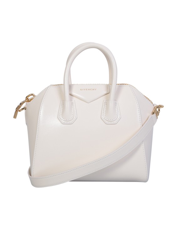 Shop Givenchy Antigona Mini Ivory Bag In White