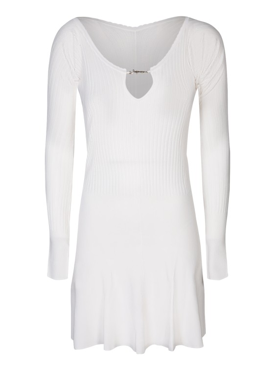 Jacquemus Viscose Dress In White