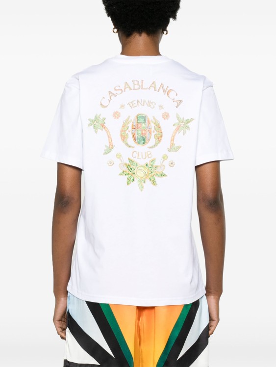 Shop Casablanca White Joyaux D'afrique Tennis Club T-shirt