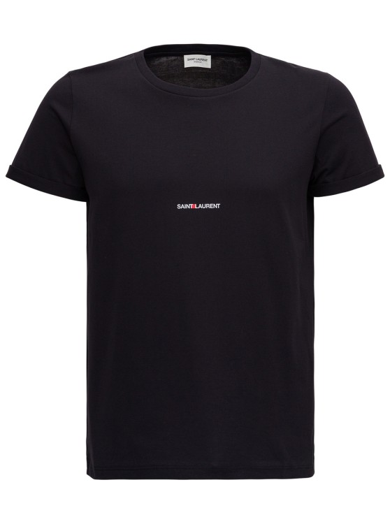 Saint Laurent Black T-shirt With Logo
