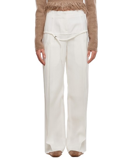 Jacquemus Le Pantalon Criollo Viscose Trousers In White