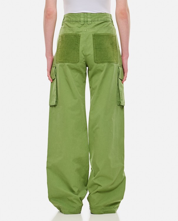 Shop Stella Mccartney Front Zip Cargo Pant In Green