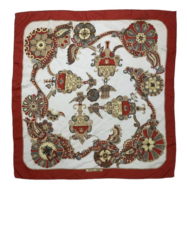 Hermes Scarf Reprise In White