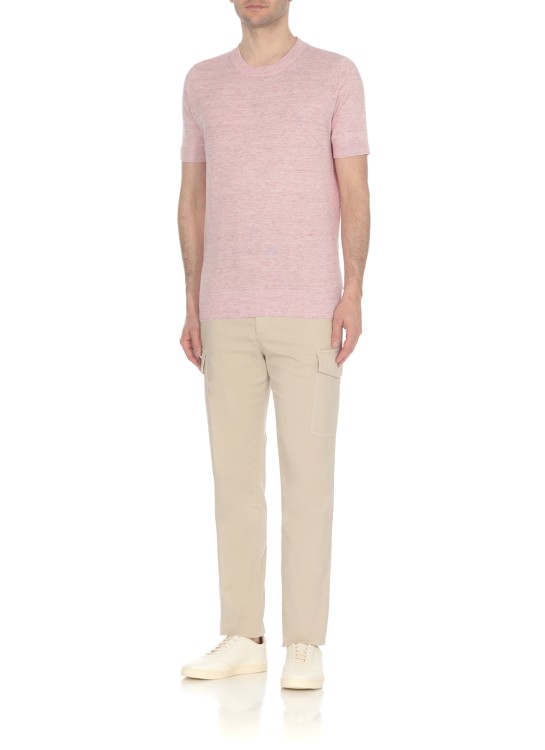 Shop Brunello Cucinelli Pink Cotton Sweater In Neutrals