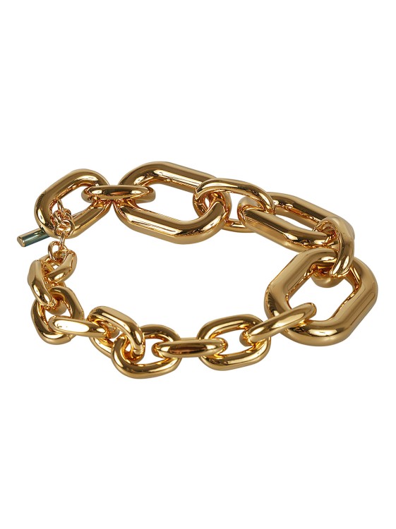 Rabanne Golden Xl Link Choker Necklace In Gold