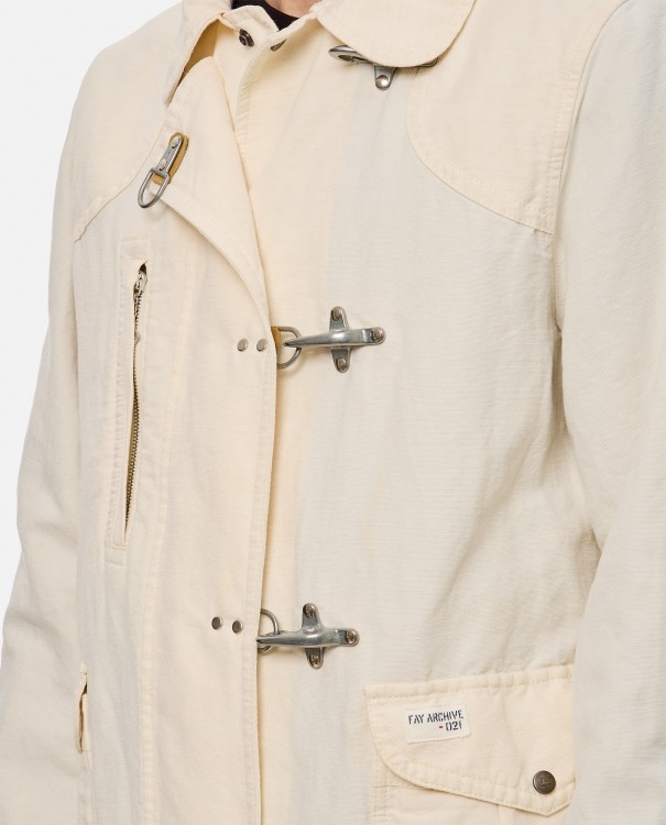 Shop Fay 4 Ganci Archive Jacket In White