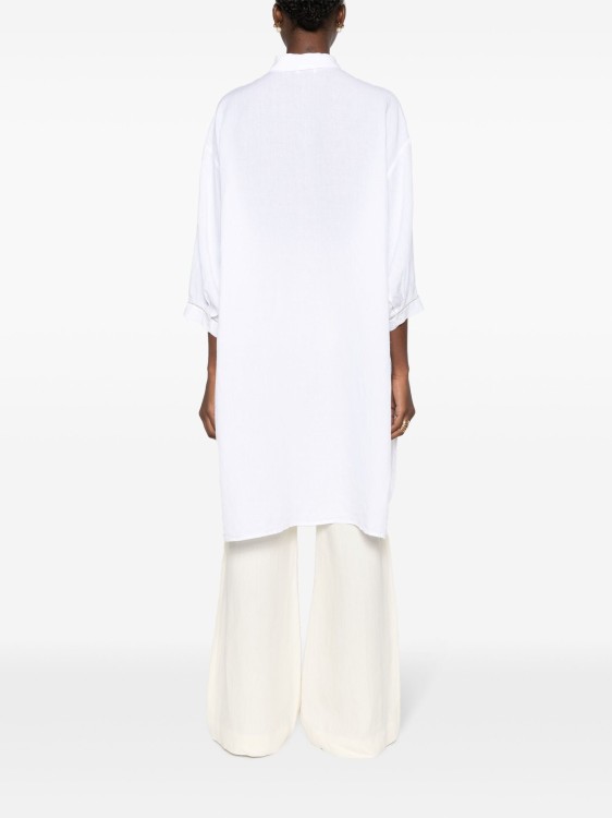 Shop Peserico White Midi Dress