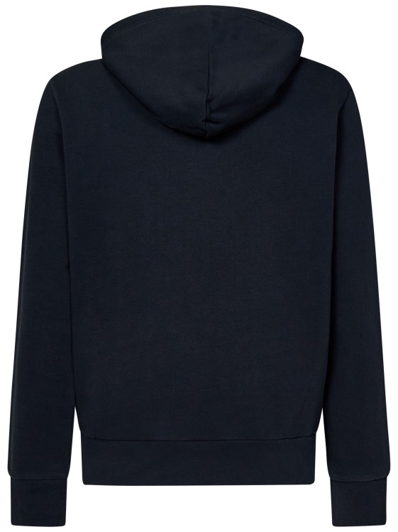 Shop Polo Ralph Lauren Black Cotton Zip-up Sweatshirt