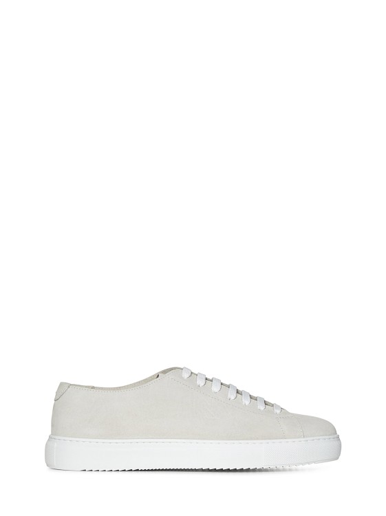 Shop Doucal's Sneakers Grey In White