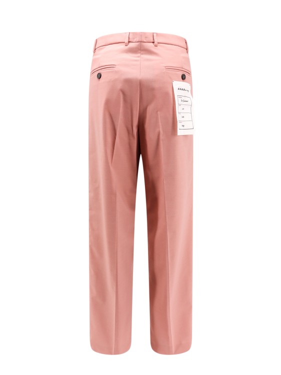 Shop Amaranto Wool Blend Trouser In Pink