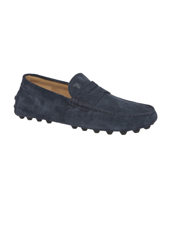 Tod's Blue Rubber Loafers In Neutrals