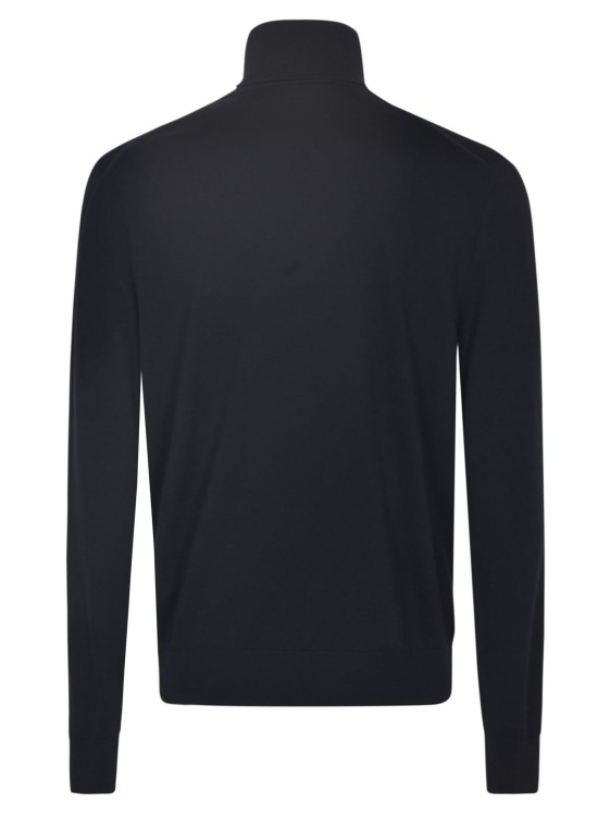 Shop Dolce & Gabbana Logo-patch Roll-neck Jumper In Black
