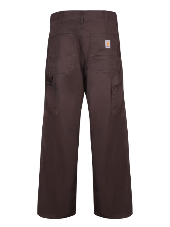 Shop Carhartt Regular Fit Cotton Trousers In Brown