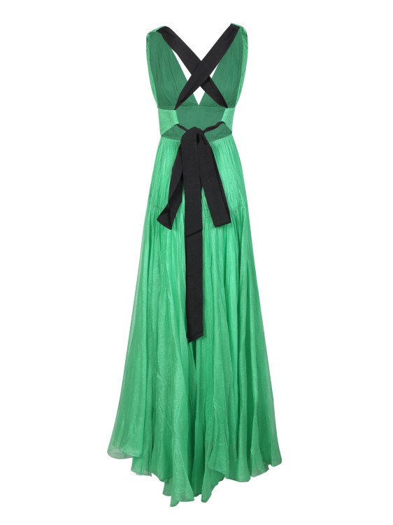 Shop Maria Lucia Hohan Green Calliope Long Dress