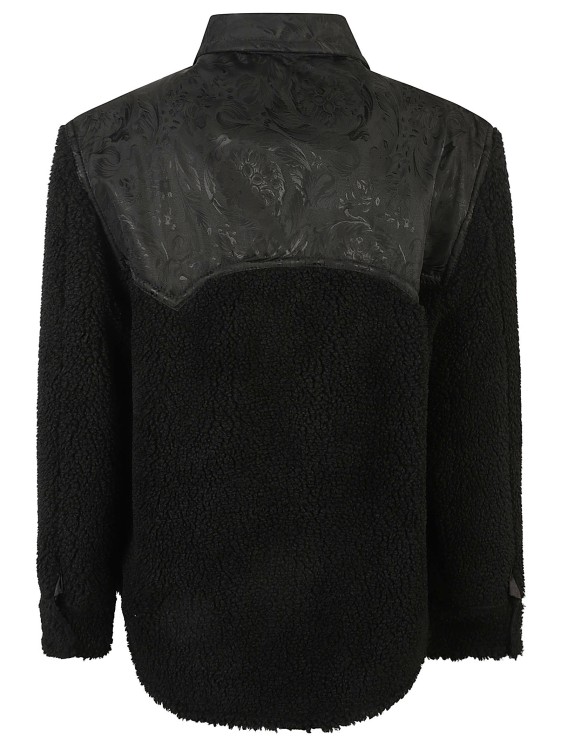 Shop Versace Medusa Panelled Jacket In Black