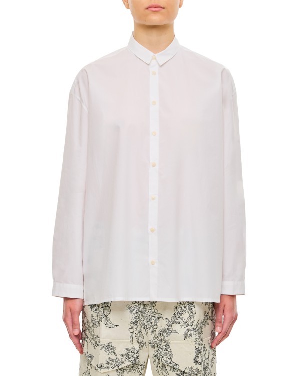 Shop Too Good Square Cut Over Fit Shirt In White