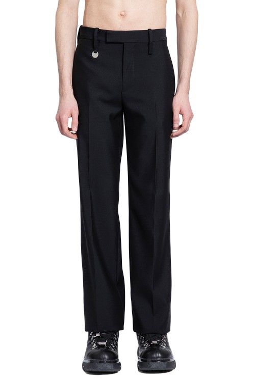 Burberry Wool Trousers In Black