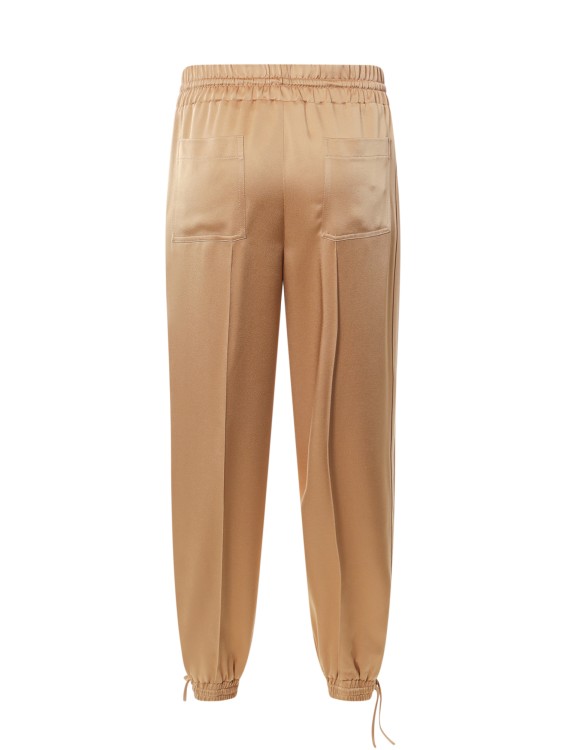 Shop Jil Sander Viscose Blend Trouser In Brown