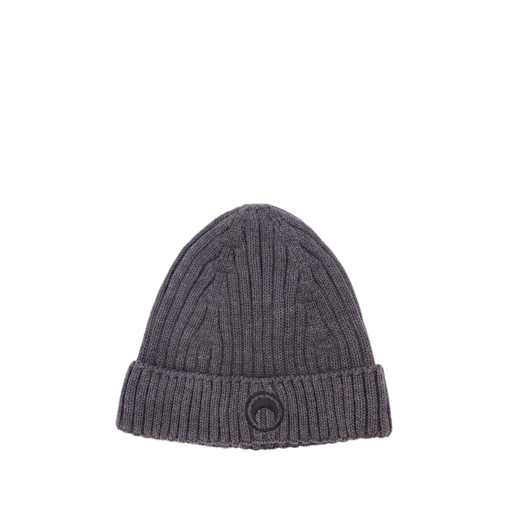 Marine Serre Beanie - Wool - Light Grey In Grey
