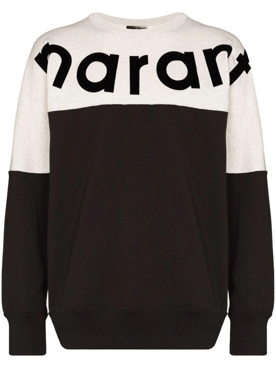 Marant Howley Logo-intarsia Sweatshirt In Black