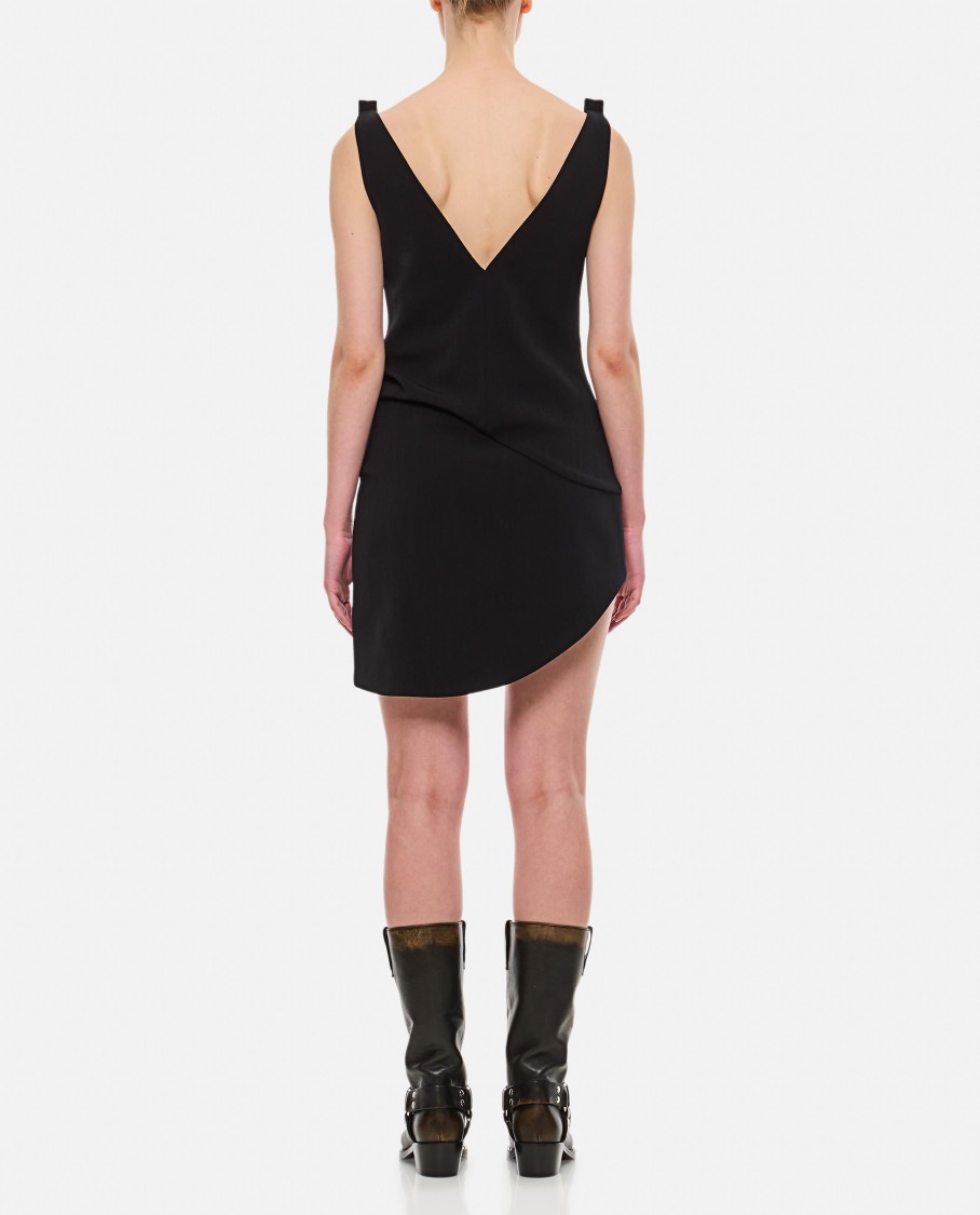 Jw Anderson Dress In Black Polyester In Black