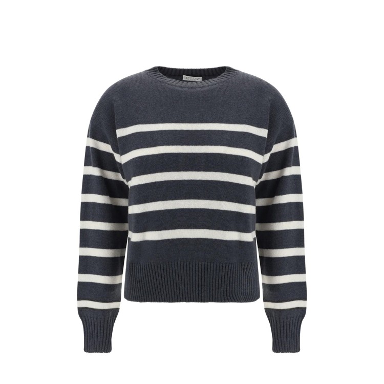 Shop Brunello Cucinelli Cashmere Sweater In Grey