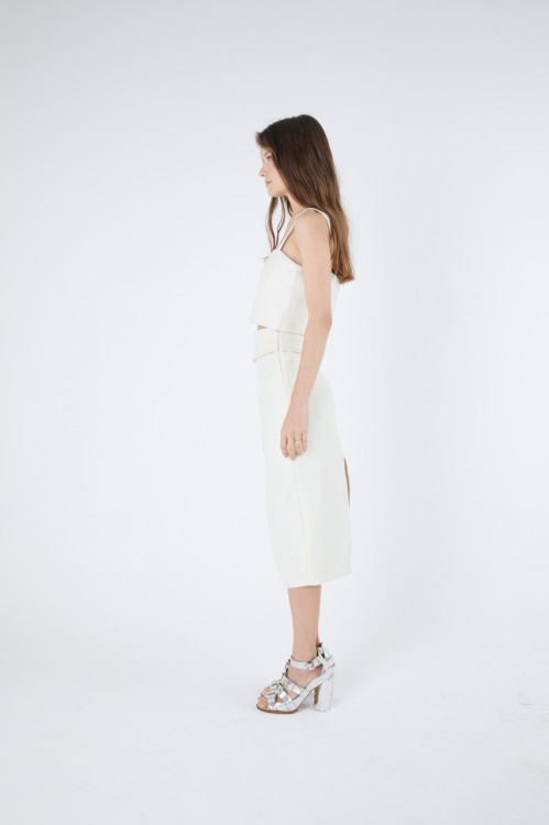 Shop Coolrated Top Milan Off White