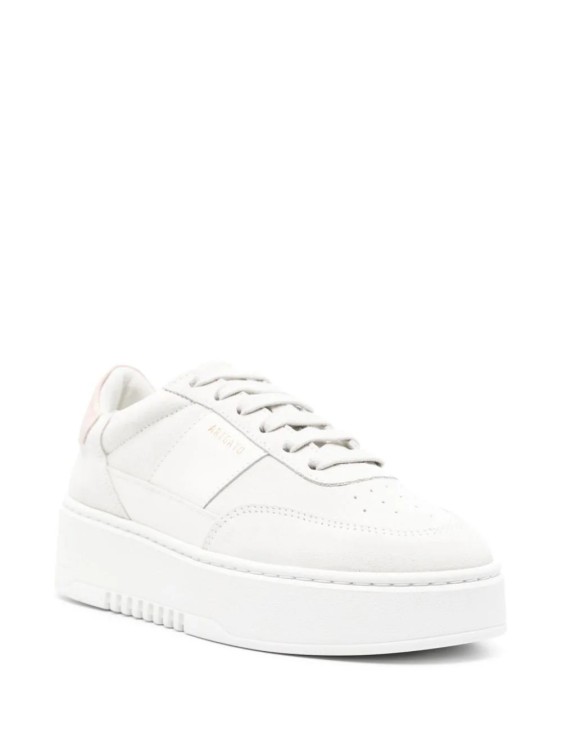 Shop Axel Arigato Orbit Vintage Leather Sneakers In White