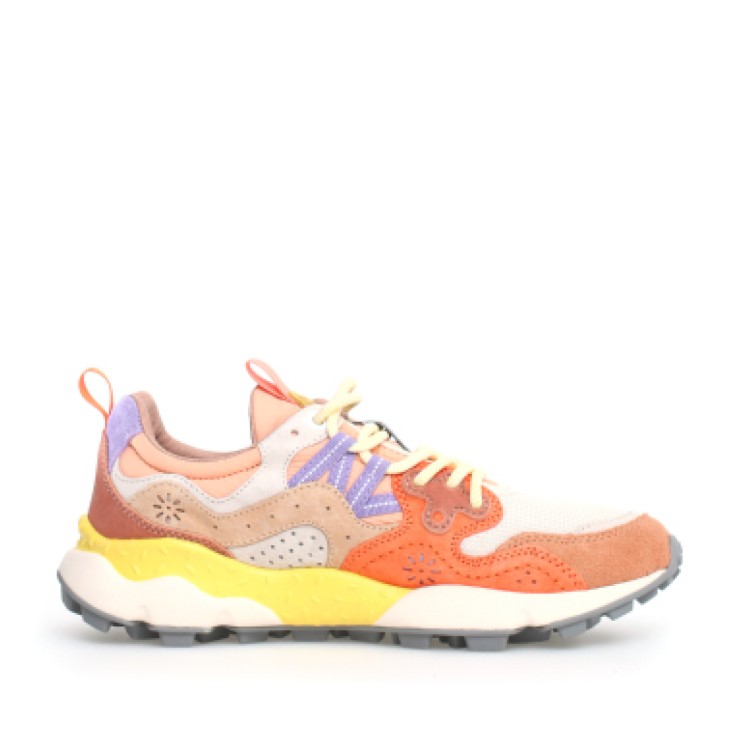 Flower Mountain Yamano Biscuit And Beige Sneakers In Multicolor