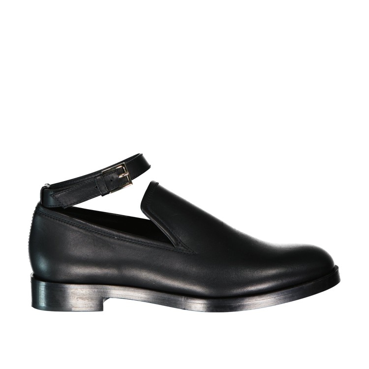 Max Mara Accessori Lawrie Leather Loafers In Black