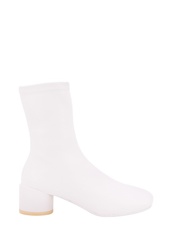 MM6 MAISON MARGIELA STRETCH LEATHER ANKLE BOOT