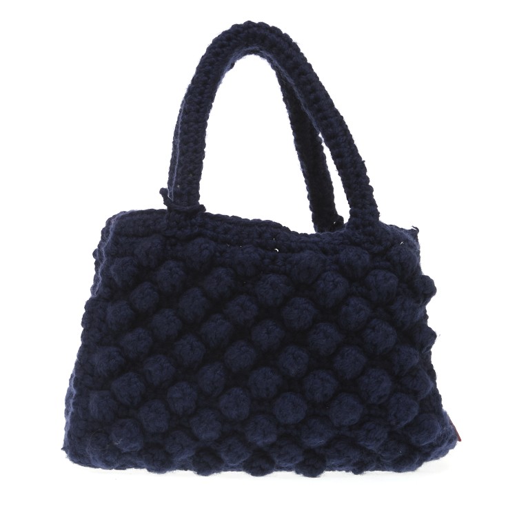 Shop Chica Blue Wool Shopping Crochet