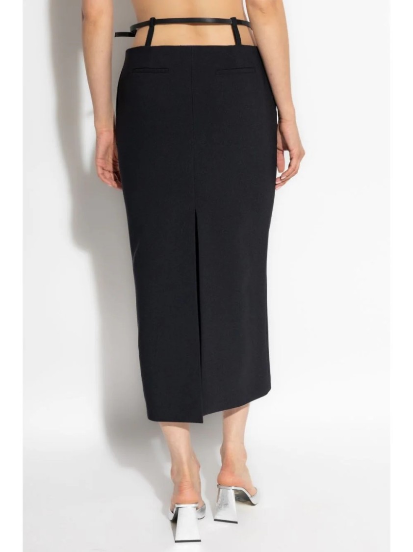 Attico Midi Skirt In Black