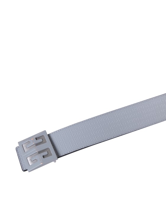 Shop Givenchy Leather Belt In Grey