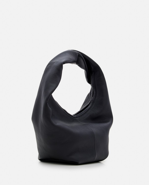 Shop Maeden Yela Leather Hobo Bag In Black